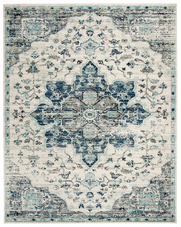Safavieh Madison 921 Power Loomed Transitional Rug Ivory / Navy MAD921N-4