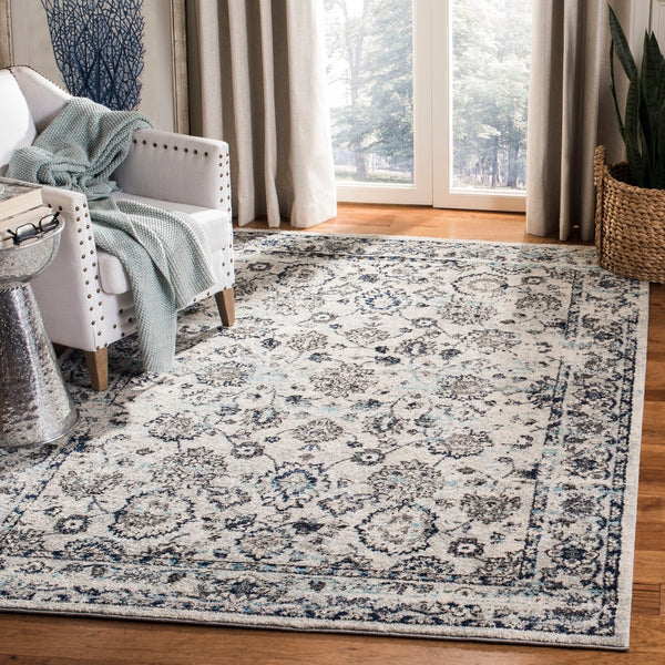 Safavieh Madison 923 Power Loomed Transitional Rug Light Grey / Blue MAD923F-4