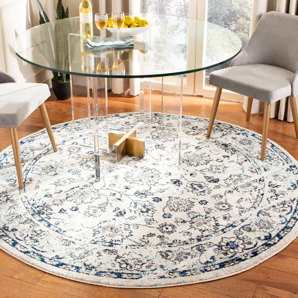 Safavieh Madison 923 Power Loomed Transitional Rug Light Grey / Blue MAD923F-4