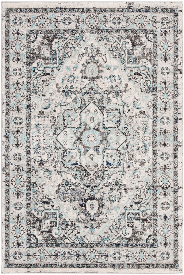 Safavieh Madison 924 Power Loomed Transitional Rug Light Grey / Blue MAD924F-4