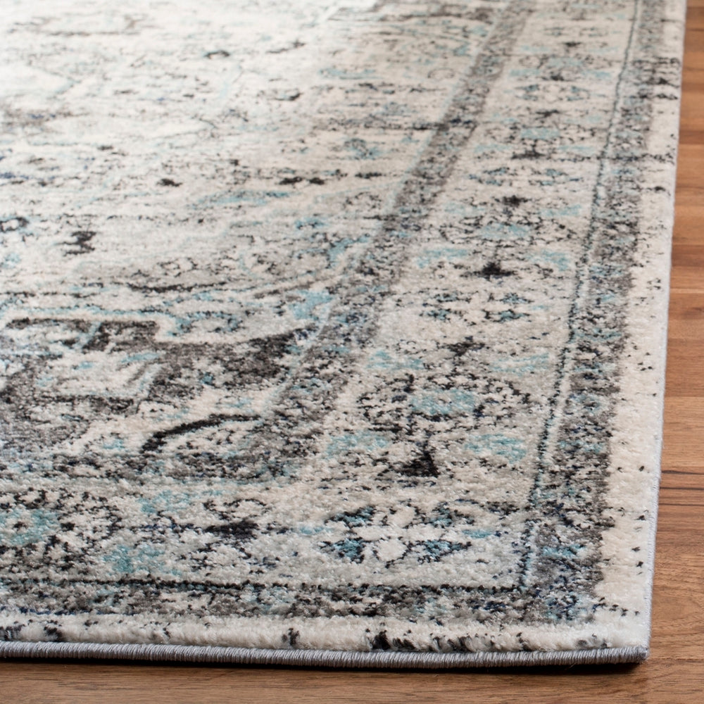 Safavieh Madison 924 Power Loomed Transitional Rug Light Grey / Blue MAD924F-4