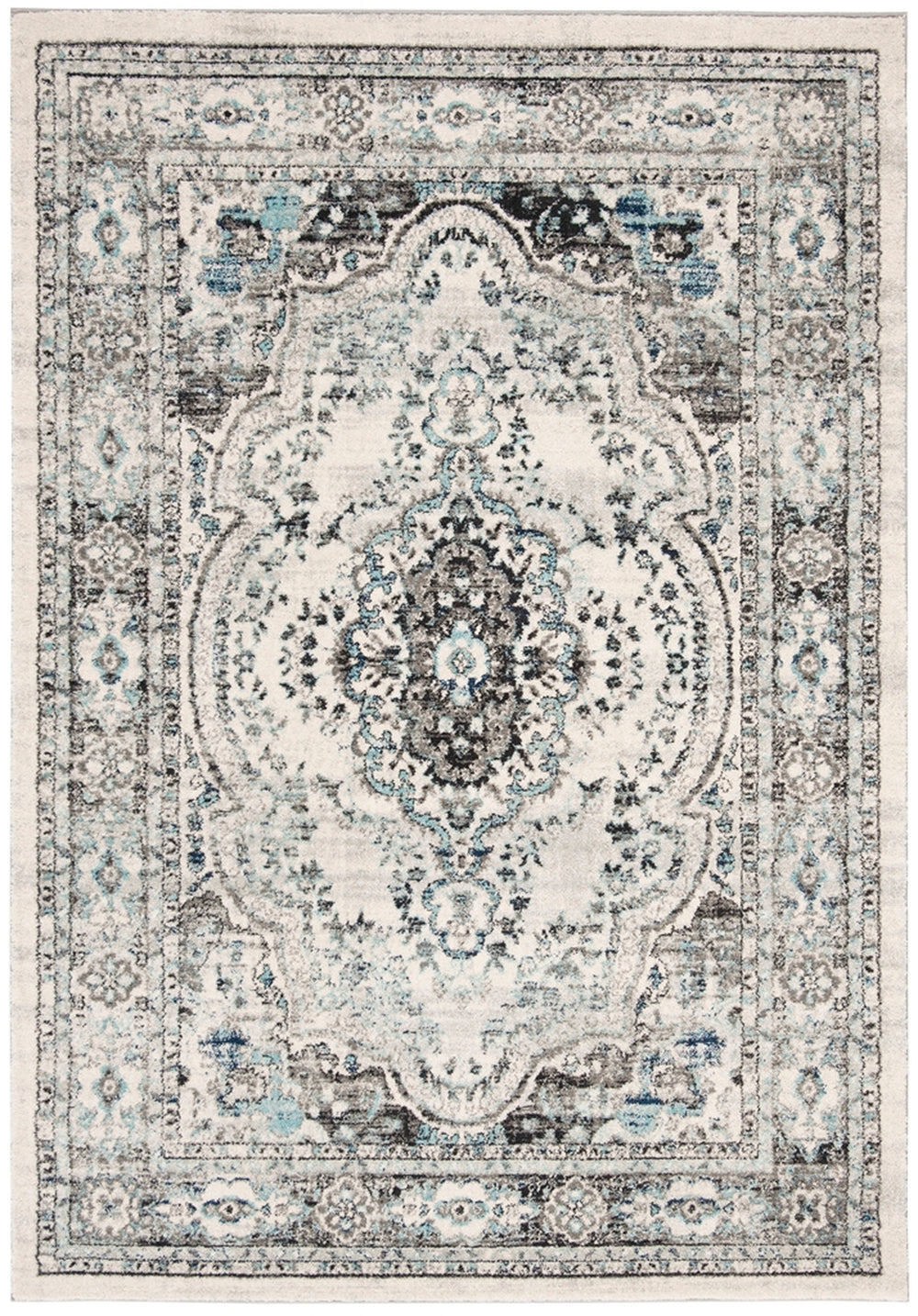Safavieh Madison 926 Power Loomed Transitional Rug Light Grey / Blue MAD926F-28