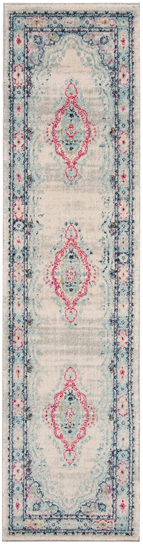 Safavieh Madison 926 Power Loomed Transitional Rug Light Grey / Fuchsia MAD926R-4