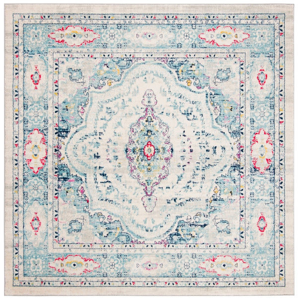 Safavieh Madison 926 Power Loomed Transitional Rug Light Grey / Fuchsia MAD926R-4