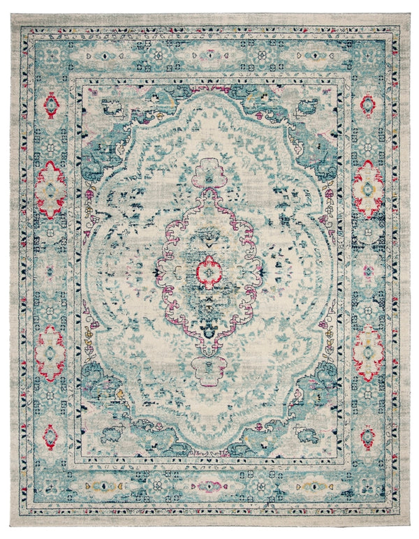 Safavieh Madison 926 Power Loomed Transitional Rug Light Grey / Fuchsia MAD926R-4