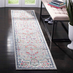Safavieh Madison 928 Power Loomed Transitional Rug Light Grey / Fuchsia MAD928R-4