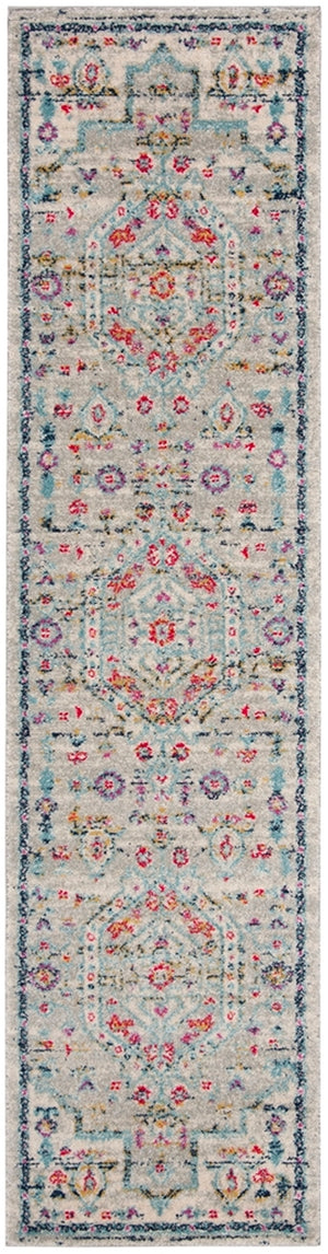 Safavieh Madison 928 Power Loomed Transitional Rug Light Grey / Fuchsia MAD928R-4