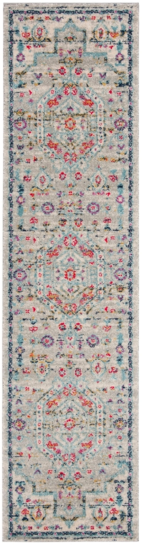 Safavieh Madison 928 Power Loomed Transitional Rug Light Grey / Fuchsia MAD928R-4