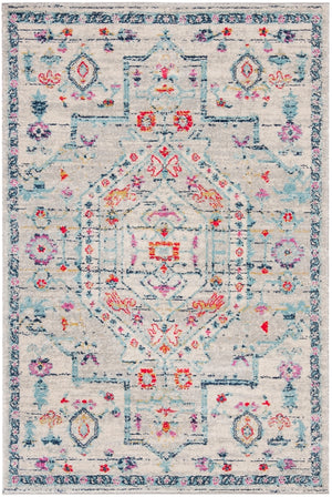 Safavieh Madison 928 Power Loomed Transitional Rug Light Grey / Fuchsia MAD928R-4