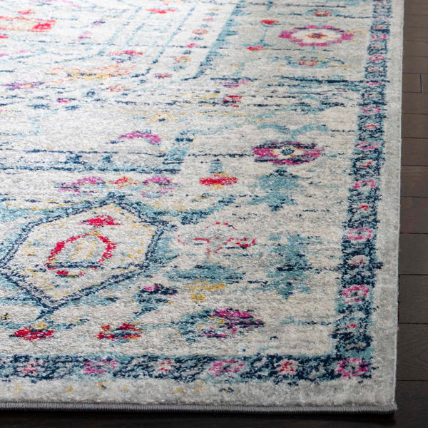 Safavieh Madison 928 Power Loomed Transitional Rug Light Grey / Fuchsia MAD928R-4