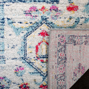 Safavieh Madison 928 Power Loomed Transitional Rug Light Grey / Fuchsia MAD928R-4