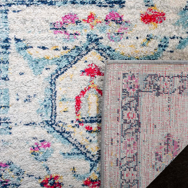 Safavieh Madison 928 Power Loomed Transitional Rug Light Grey / Fuchsia MAD928R-4