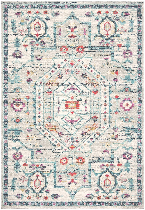 Safavieh Madison 928 Power Loomed Transitional Rug Light Grey / Fuchsia MAD928R-4