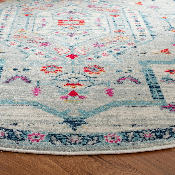 Safavieh Madison 928 Power Loomed Transitional Rug Light Grey / Fuchsia MAD928R-4