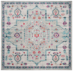 Safavieh Madison 928 Power Loomed Transitional Rug Light Grey / Fuchsia MAD928R-4