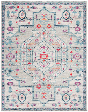 Safavieh Madison 928 Power Loomed Transitional Rug Light Grey / Fuchsia MAD928R-4