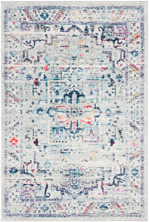 Safavieh Madison 929 Power Loomed Transitional Rug Light Grey / Fuchsia MAD929F-28