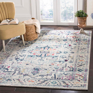 Safavieh Madison 929 Power Loomed Transitional Rug Light Grey / Fuchsia MAD929F-28