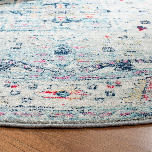 Safavieh Madison 929 Power Loomed Transitional Rug Light Grey / Fuchsia MAD929F-28