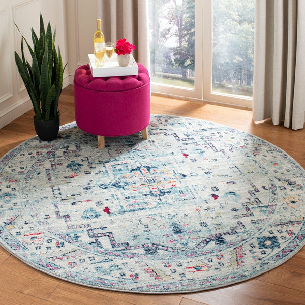 Safavieh Madison 929 Power Loomed Transitional Rug Light Grey / Fuchsia MAD929F-28