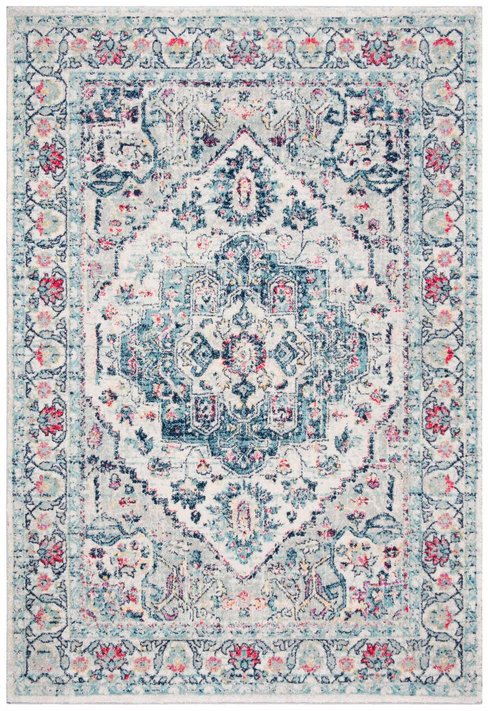 Safavieh Madison 930 Power Loomed Transitional Rug Navy / Fuchsia MAD930N-6