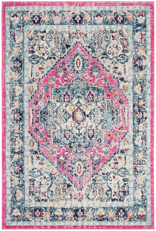 Safavieh Madison 930 Power Loomed Transitional Rug Fuchsia / Aqua MAD930R-7SQ