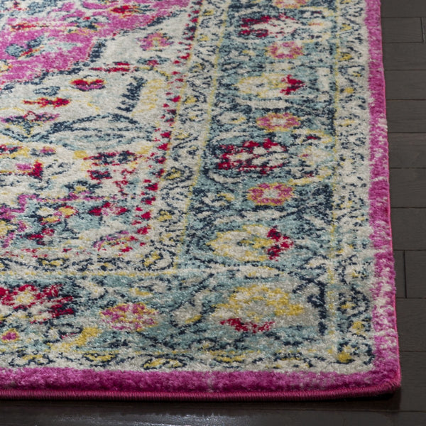 Safavieh Madison 930 Power Loomed Transitional Rug Fuchsia / Aqua MAD930R-7SQ