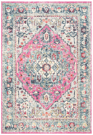 Safavieh Madison 930 Power Loomed Transitional Rug Fuchsia / Aqua MAD930R-7SQ