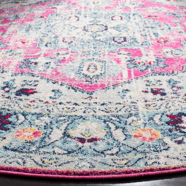 Safavieh Madison 930 Power Loomed Transitional Rug Fuchsia / Aqua MAD930R-7SQ