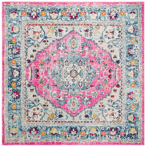 Safavieh Madison 930 Power Loomed Transitional Rug Fuchsia / Aqua MAD930R-7SQ