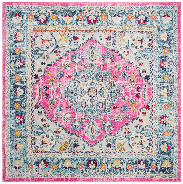 Safavieh Madison 930 Power Loomed Transitional Rug Fuchsia / Aqua MAD930R-7SQ