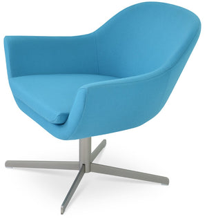 Soho Concept Madison Armchair - Stylish Swivel Design With Premium Upholstery, 10-year Guarantee - Made In Turkiye Turquoise  Soho-concept-dining-chair-12239