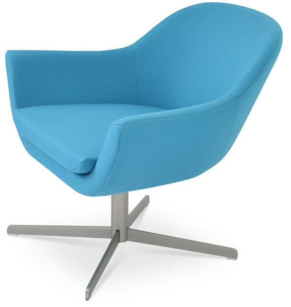 Soho Concept Madison Armchair - Stylish Swivel Design With Premium Upholstery, 10-year Guarantee - Made In Turkiye Turquoise  Soho-concept-dining-chair-12239