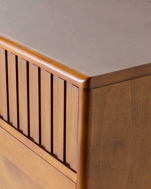 Madri MADR-003 34"H x 62"W x 18"D Dresser MADR003-341862  Top: Brown; Base: Brown Surya