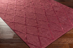 Surya Mateo 2'6" X 8' Handmade Jute Rug - Rustic Charm, Durable Design, Cozy Home Decor, Spot Clean Only Dark Red Jute Mae1002-268