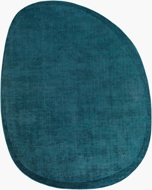 Livabliss Marcella Hand Loomed Viscose Accent Rug Silky Low Pile for Entryway or Bathroom Midnight Blue, 6' x 9' MAE2300-69