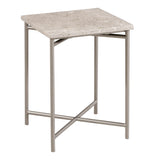 Stone Top Nesting Table Silver with Stone P301726B Pulaski Furniture