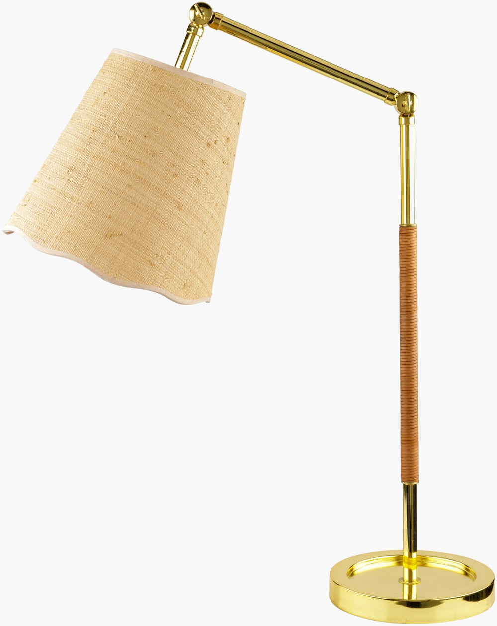 Livabliss Magda Jute Shade Iron Base Table Lamp Warm Diffused Glow for Bedroom or Living Room MAG-001