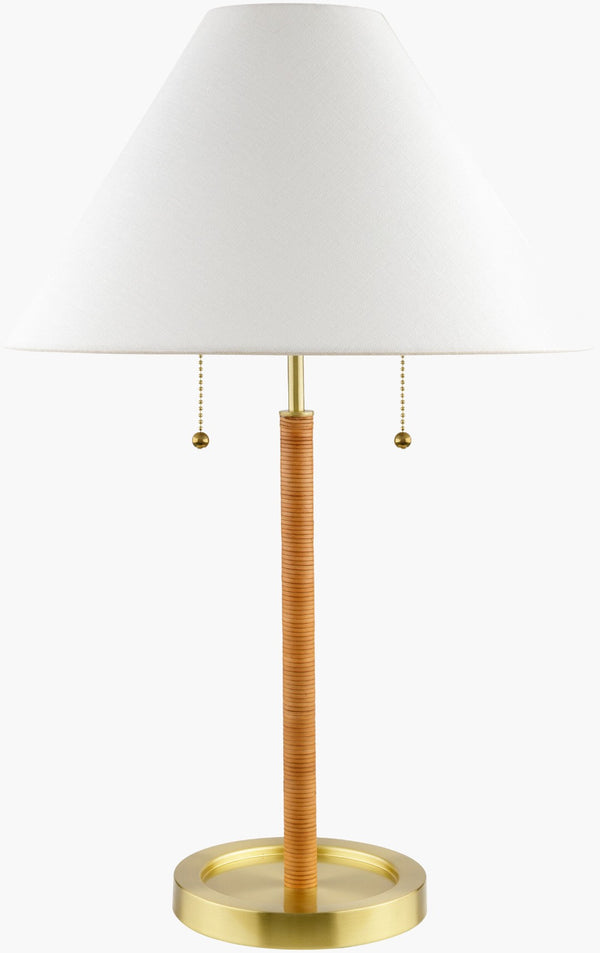 Livabliss Magda Iron Base Table Lamp with Linen Shade for Bedroom or Living Room Ambiance MAG-002