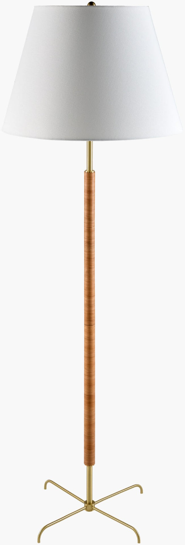 Livabliss Magda Iron Floor Lamp with Linen Shade Soft Ambient Glow for Living Room Corners MAG-005
