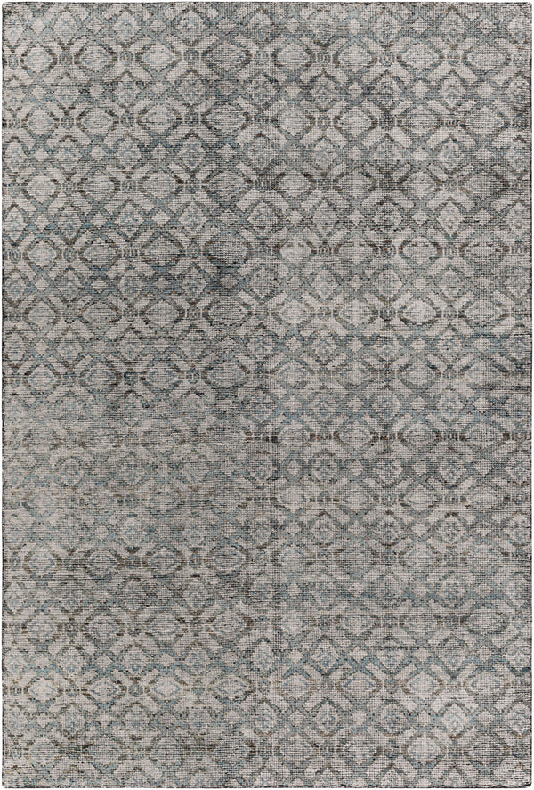 Malaga MAG-2302 6' x 9' Handmade Rug MAG2302-69  Ink Blue, Denim, Light Sage, Light Olive, Dark Brown Surya