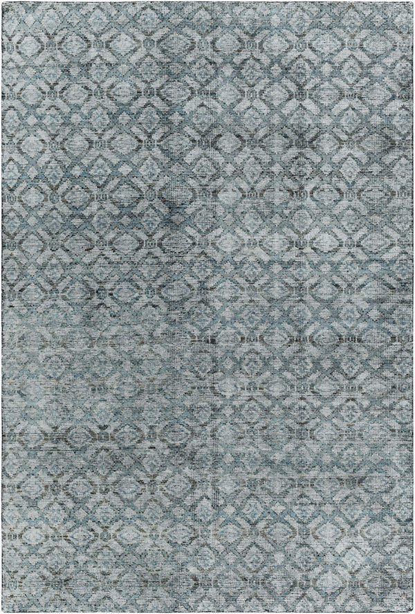 Surya Malaga Handmade 2' X 3' Wool Rug – Elegant Low Pile, Durable & Timeless Design For Modern Homes Ink Blue Wool,Polyester Mag2302-23