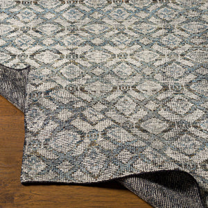 Malaga MAG-2302 8' x 10' Handmade Rug MAG2302-810  Ink Blue, Denim, Light Sage, Light Olive, Dark Brown Surya