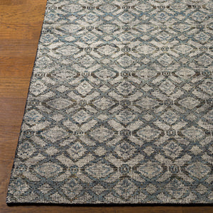 Malaga MAG-2302 8' x 10' Handmade Rug MAG2302-810  Ink Blue, Denim, Light Sage, Light Olive, Dark Brown Surya