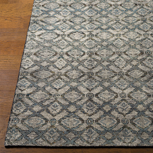 Malaga MAG-2302 8' x 10' Handmade Rug MAG2302-810  Ink Blue, Denim, Light Sage, Light Olive, Dark Brown Surya