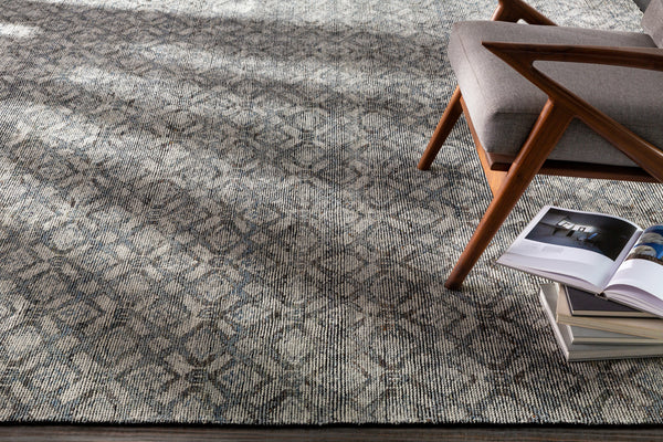 Malaga MAG-2302 8' x 10' Handmade Rug MAG2302-810  Ink Blue, Denim, Light Sage, Light Olive, Dark Brown Surya