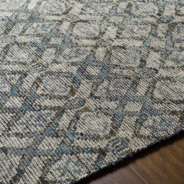 Malaga MAG-2302 8' x 10' Handmade Rug MAG2302-810  Ink Blue, Denim, Light Sage, Light Olive, Dark Brown Surya