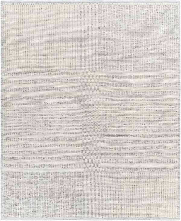 Surya Malaga Handmade 2' X 3' Wool Rug – Elegant Low Pile, Durable & Timeless Design For Modern Homes Light Gray Wool Mag2305-23