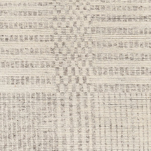 Surya Malaga Handmade 2' X 3' Wool Rug – Elegant Low Pile, Durable & Timeless Design For Modern Homes Light Gray Wool Mag2305-23