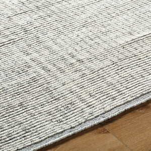 Malaga MAG-2305 8'10" x 12' Handmade Rug MAG2305-81012  Light Gray, Black, Charcoal, Metallic Silver Surya